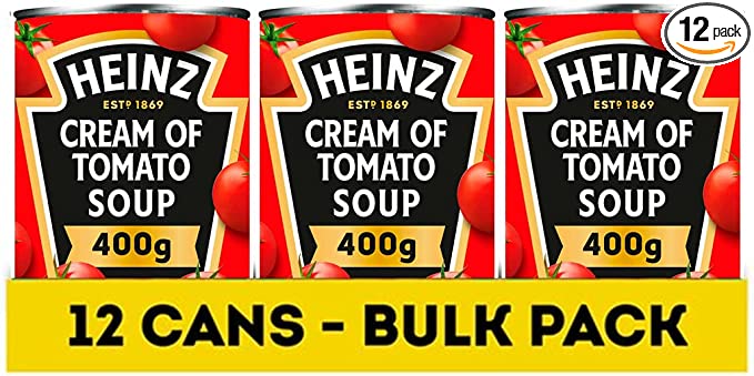 Heinz Classic Soup: Cream of Tomato Soup, 400 g (Pack of 12)