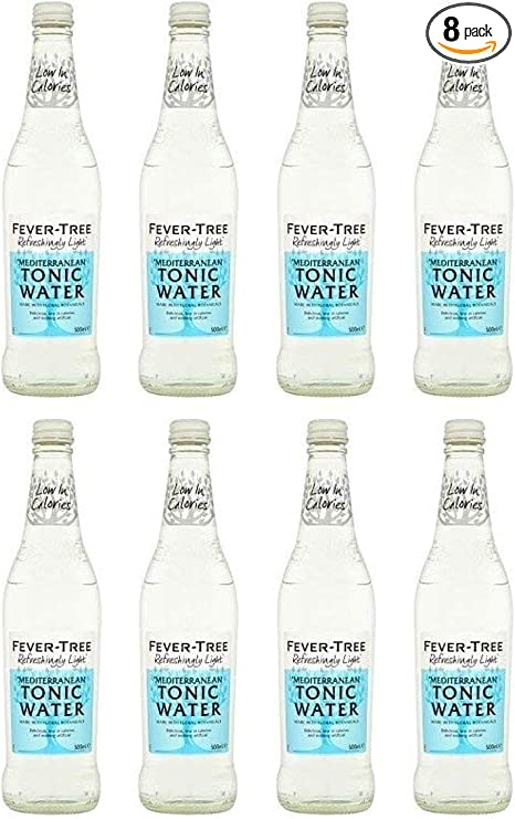 Fever Tree Refreshingly Light Mediterranean Tonic Water Pack of 8x500 ml