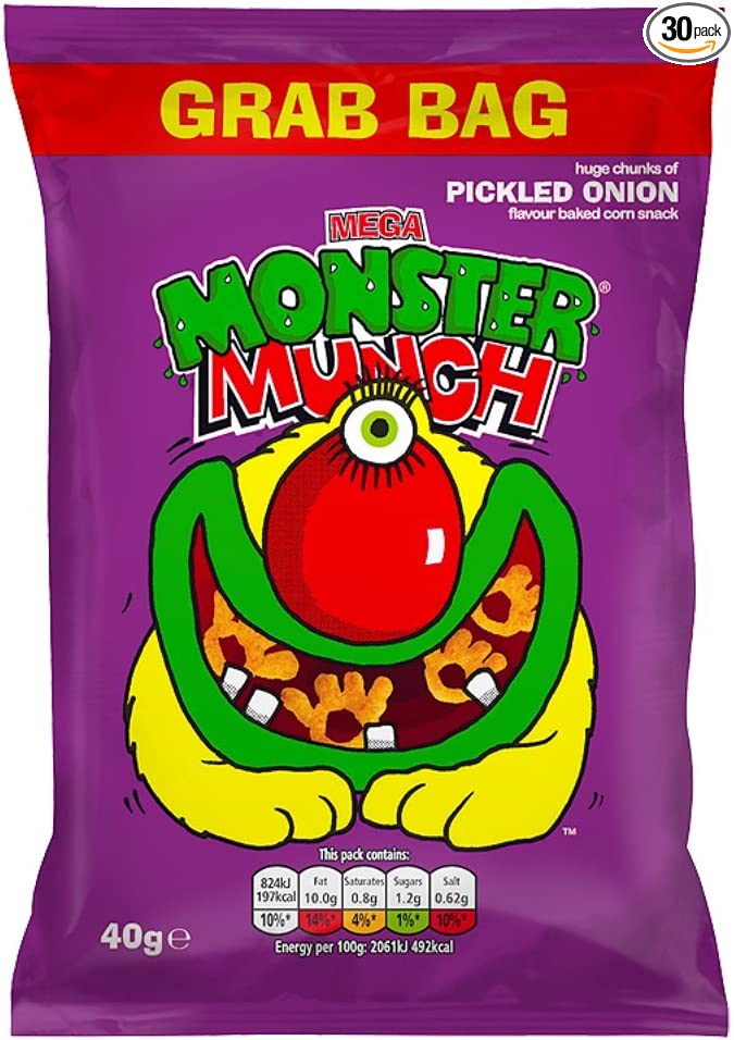 Monster munch picked onion grab bag - 30x40g