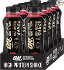 Optimum Nutrition High Protein Shake, Strawberry Pack of 12 x 330ml
