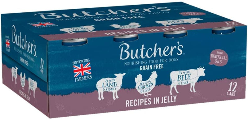Butchers Meaty Recipes in Jelly Dog - 12 x 400 Gram