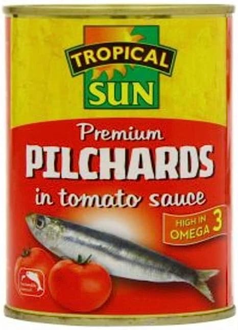 Tropical Sun Pilchards in Tomato Sauce  Pack of 6 x425 g