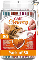 Catit Creamy Healthy & Hydrating natural Cat Treat sticks Pack of  80 x 10g