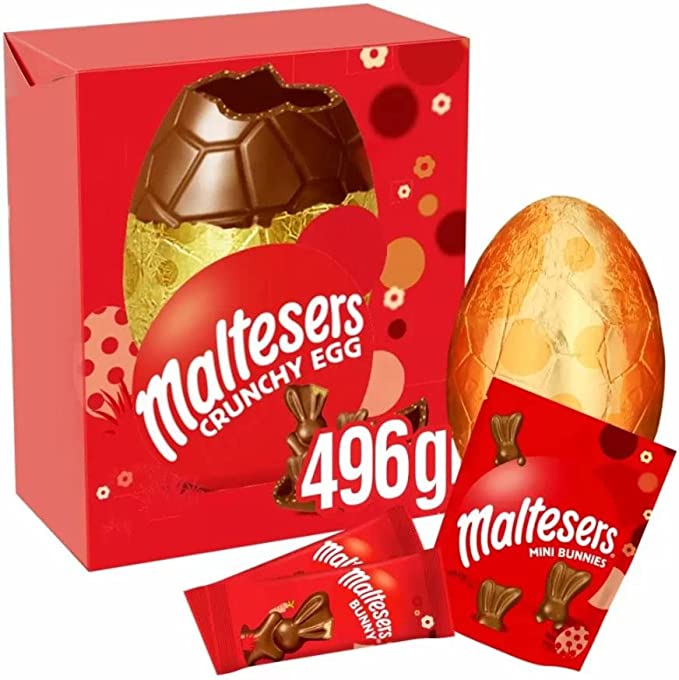 Maltesers Crunchie Chocolate Bunny Giant Easter Egg 496g