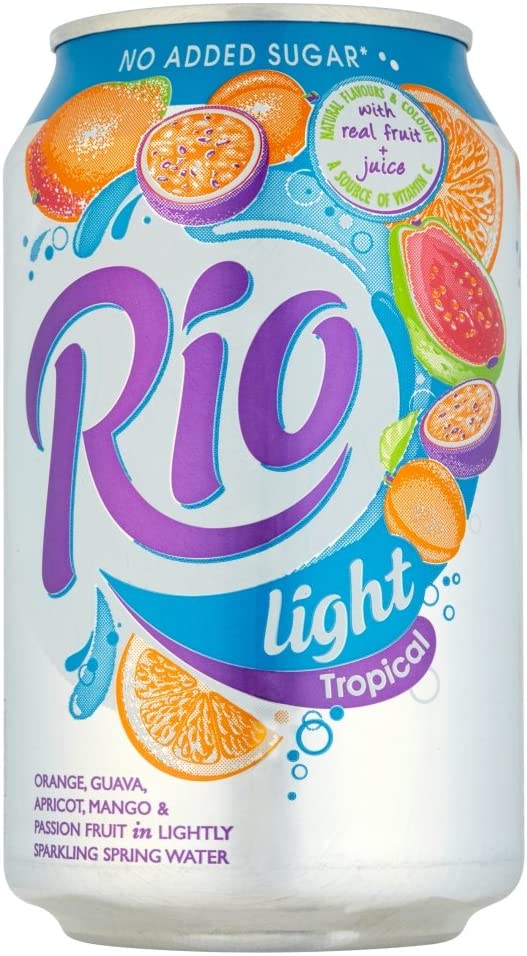 Rio Light Tropical Fruit Juice Drink 330 ml x 24