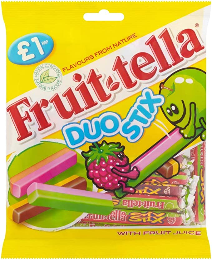 Fruit-tella Duo Stix Bag  12 x 135 gm
