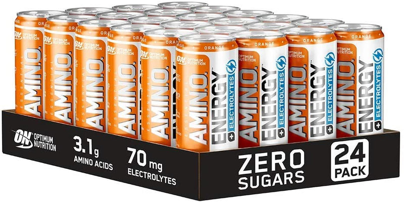 Optimum Nutrition Amino Energy Cans Orange Flavour 24x250ml