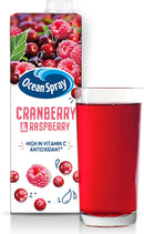 Ocean Spray Cranberry & Raspberry Juice Drink Pack of 12x1L Carton