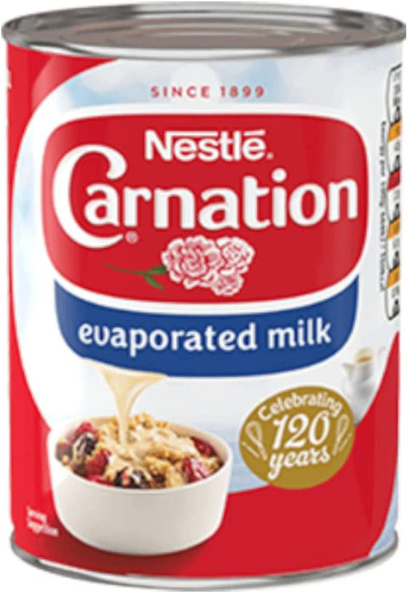 Nestle Carnation Evaporated Milk Pack of 12x410 g