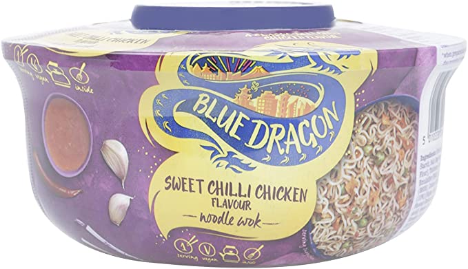 Blue Dragon Sweet Chilli Chicken Noodles 76 g (Pack of 6)