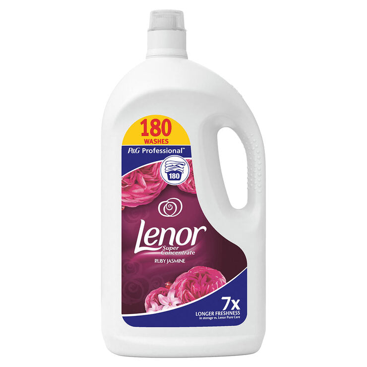 Lenor Ruby Jasmine Super Concentrate Fabric Conditioner, 3.8L (180 Wash)