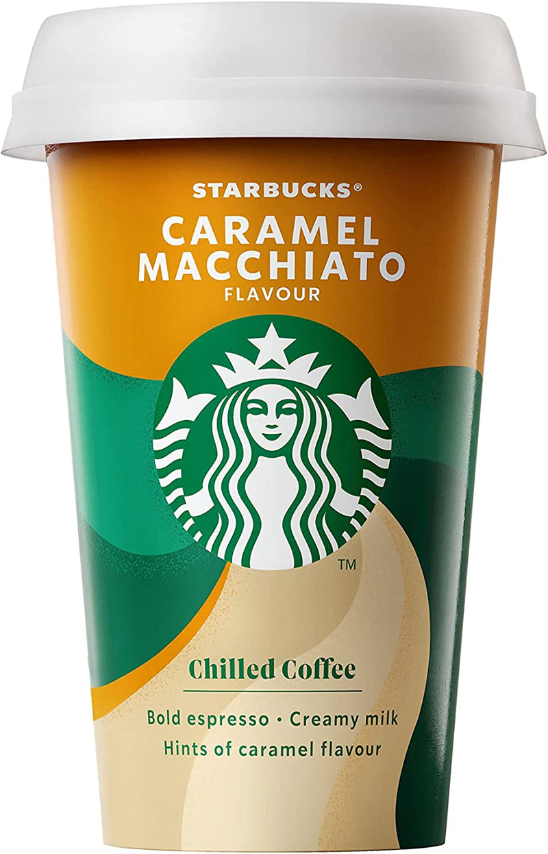 Starbucks Caramel Macchiato Coffee, 220 ml (Pack of 10)