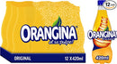 Orangina Sparkling Orange Drink - 12 x 420ml Bottles