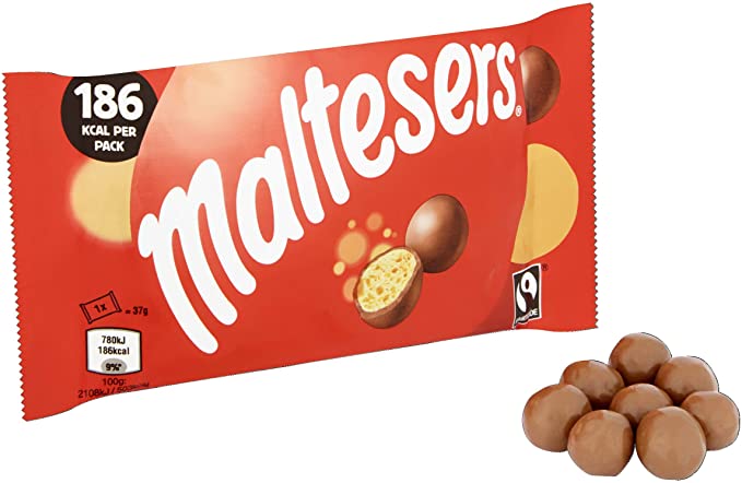 Maltesers Chocolate Standard Bag, 37 g (Pack of 40)