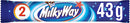 Milky Way Chocolate Bar Milky Way Pack of  28 x 43g