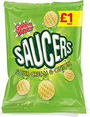 Golden Wonder Saucers Sour Cream & Onion Pack of 15 x 65g