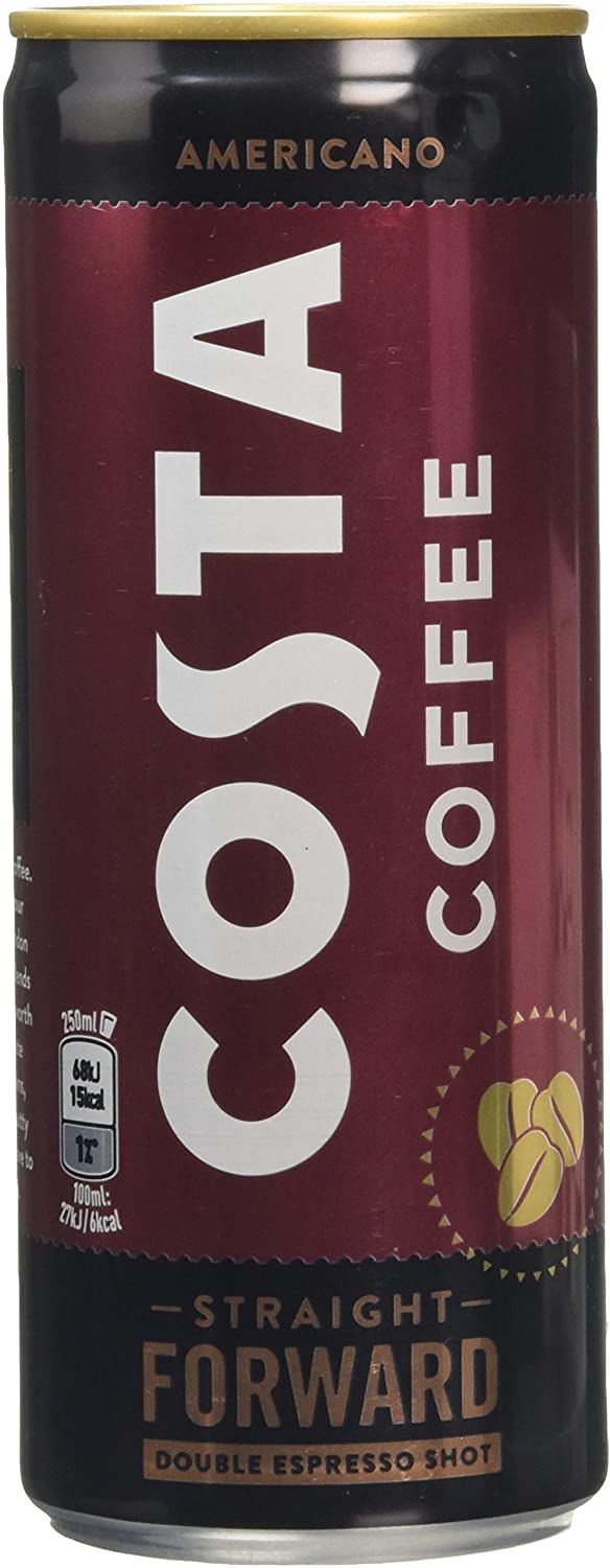 Costa Coffee Americano Pack Of -12 x 250ml can