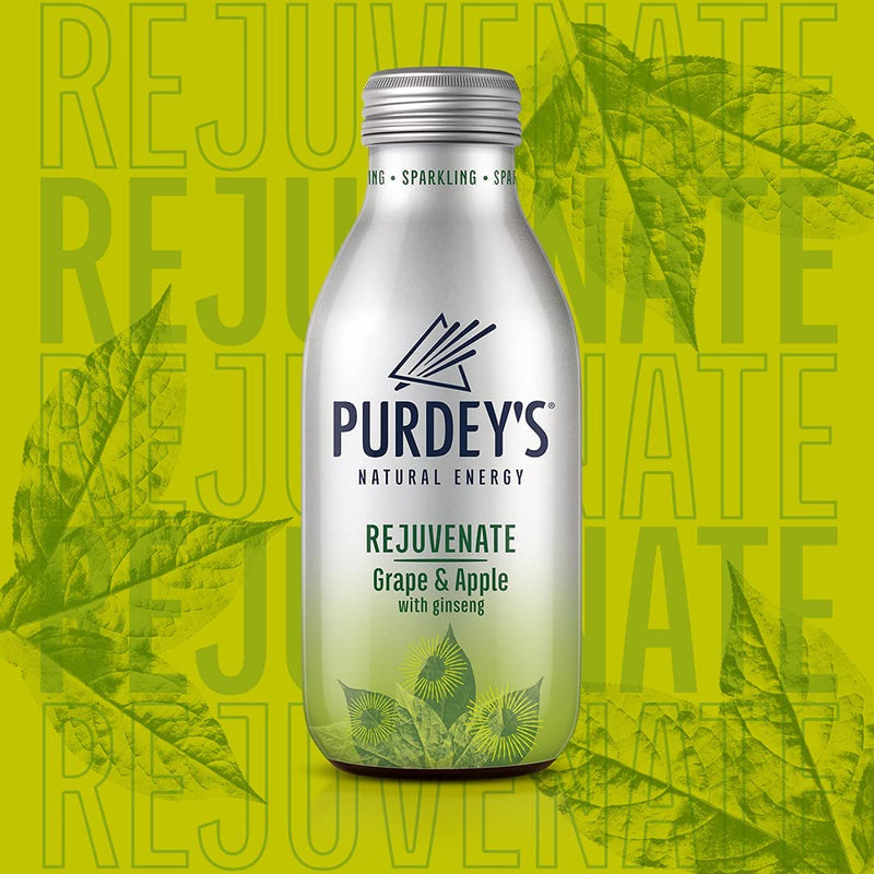 Purdey’s Rejuvenate Natural Energy Drink, 330 ml Bottles (Pack of 12)