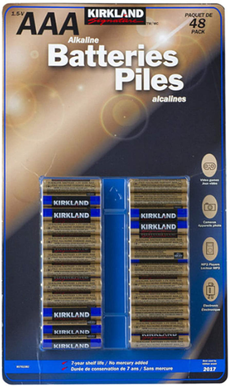 Kirkland Signature Alkaline AAA Batteries - 48 Pack