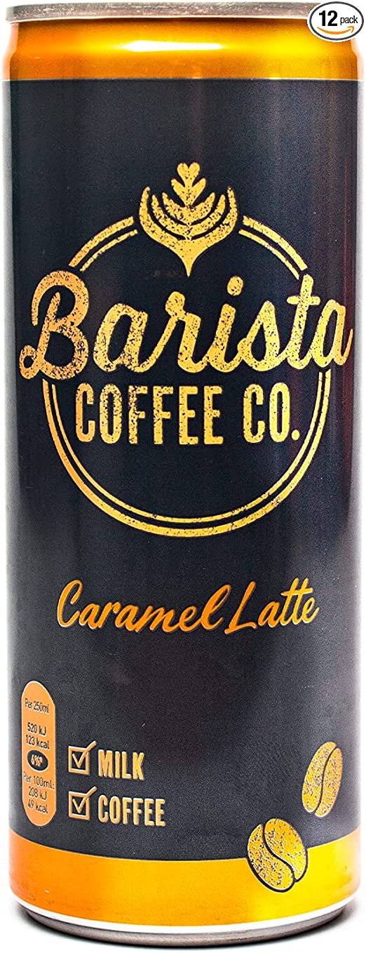 Barista Coffee Caramel Latte Iced Coffee Can 250ml