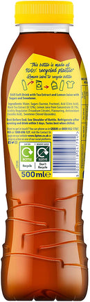 Lipton Ice Tea Lemon Soft Drink (Pack Of 12 x 500 ml)