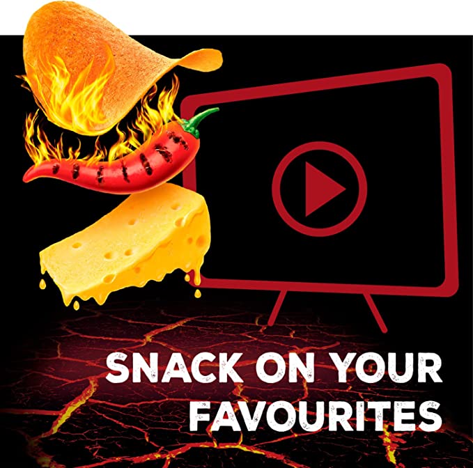 Pringles Sizzl'n Extra Hot, Cheese & Chilli Pack of 6x180g