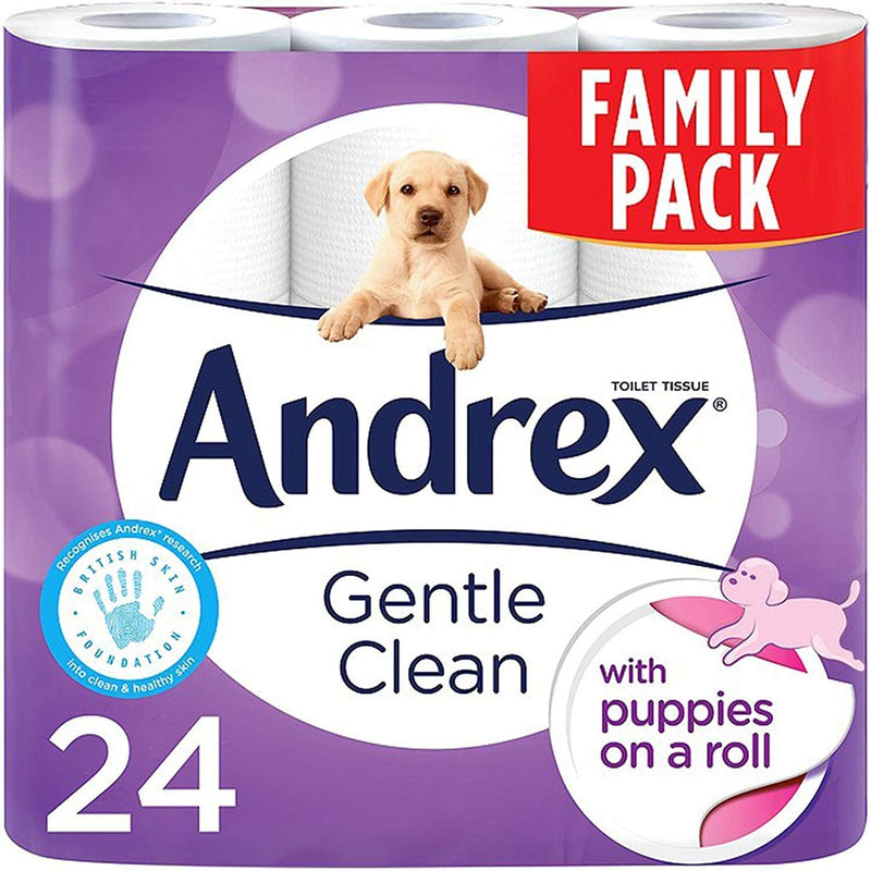 Andrex Gental Clean Toilet Tissue Rolls Variety Pack.