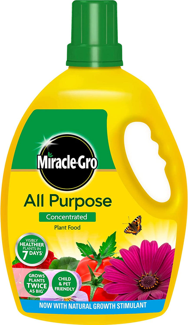 Miracle-Gro 119386 All Purpose Concentrate Liquid Plant Food 2.5 Litre, Yellow