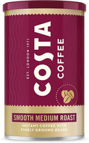 Costa Coffee Smooth Medium Roast Instant Coffee Pack of 6x100g