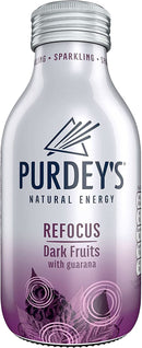 Purdey's Refocus Dark Fruits Natural Energy Drink Pack of 12x330ml