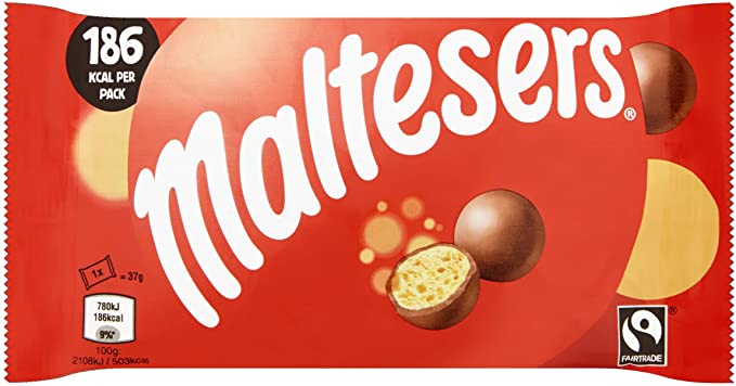 Maltesers Chocolate Standard Bag, 37 g (Pack of 40)