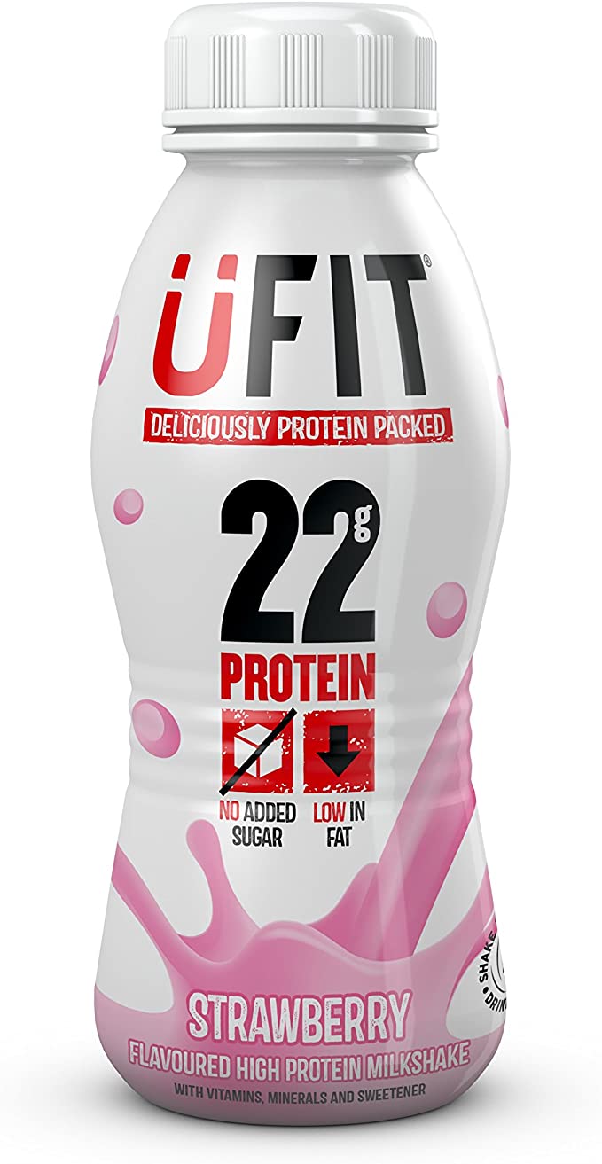 UFIT - High Protein Strawberry Milkshake - 8x310ml