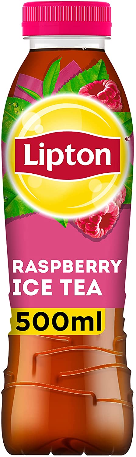 Lipton Ice Tea Raspberry Soft Drink (Pack Of 12 x 500 ml)