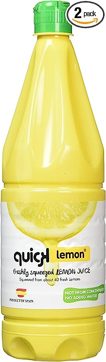 Quick Lemon Juice - Not from Concentrate 1000ml/1 Litre (Pack of 2)