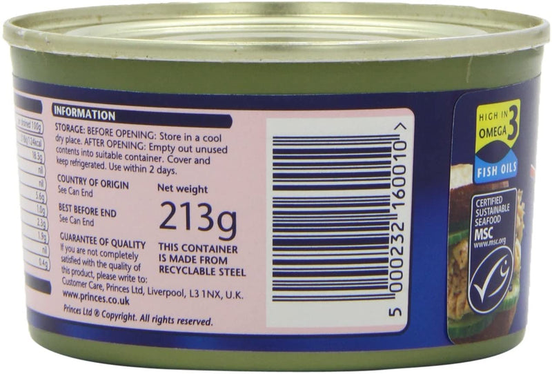 Princes Wild Pink Salmon 213 g (Pack of 12)