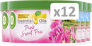 Air Wick Scented Gel Room Freshener Pink Sweet Pea Fragrance Pack of 12x70g