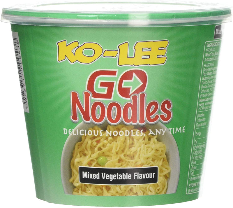 Ko-Lee Go Cup Noodles Mixed Vegetable Flavour (Pack of 6 x 65 g)