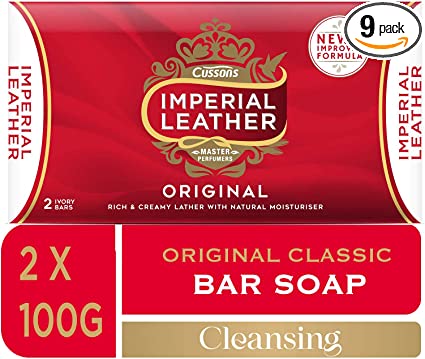 Imperial Leather Bar Soap Original Classic Cleansing Bar, Multipack of  2 x 9 bars, Total 18 bars