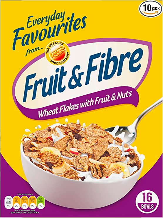 Weetabix Food Company Everyday Favourites - Fruit & Fibre, 500g (Pack of 10)