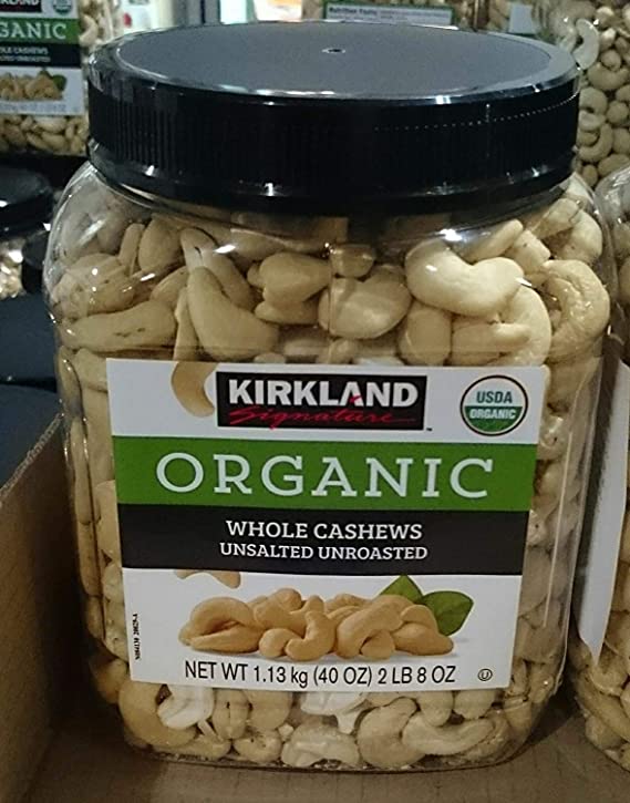 Kirkland Signatures Organic Whole Cashews 1.13KG