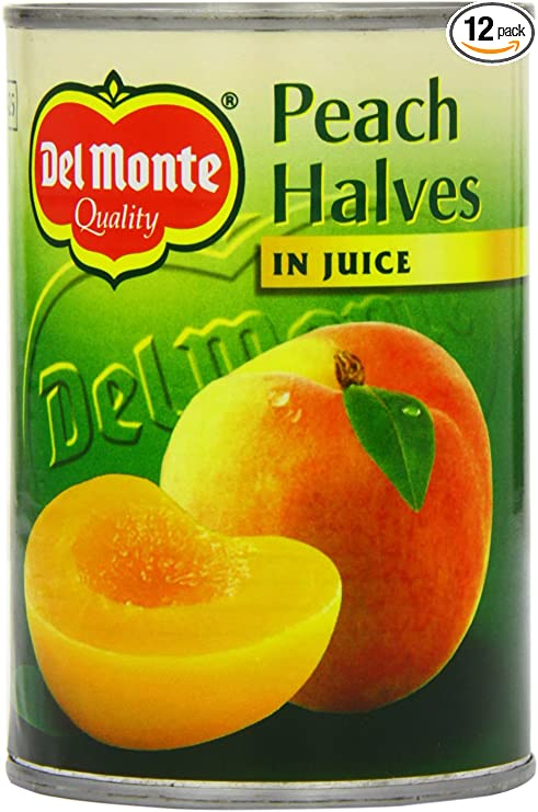 Del Monte Peach Halves In Juice 12X415GM