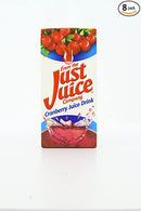 Just Juice Cranberry Juice Drink 1 Litre (Pack of 8)