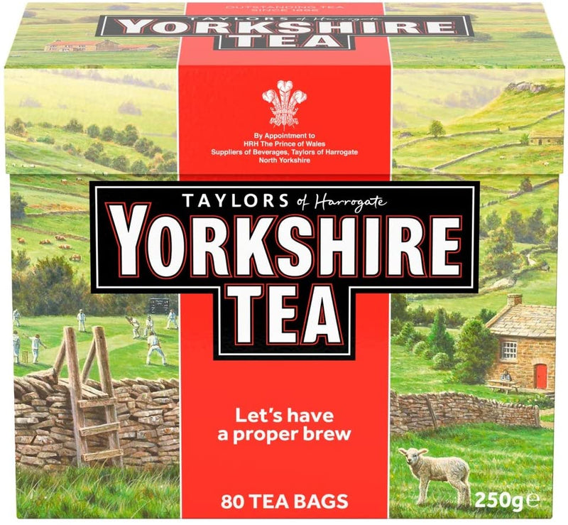 Yorkshire Tea 80 Tea Bags (Pack of 5 total 400 teabags)