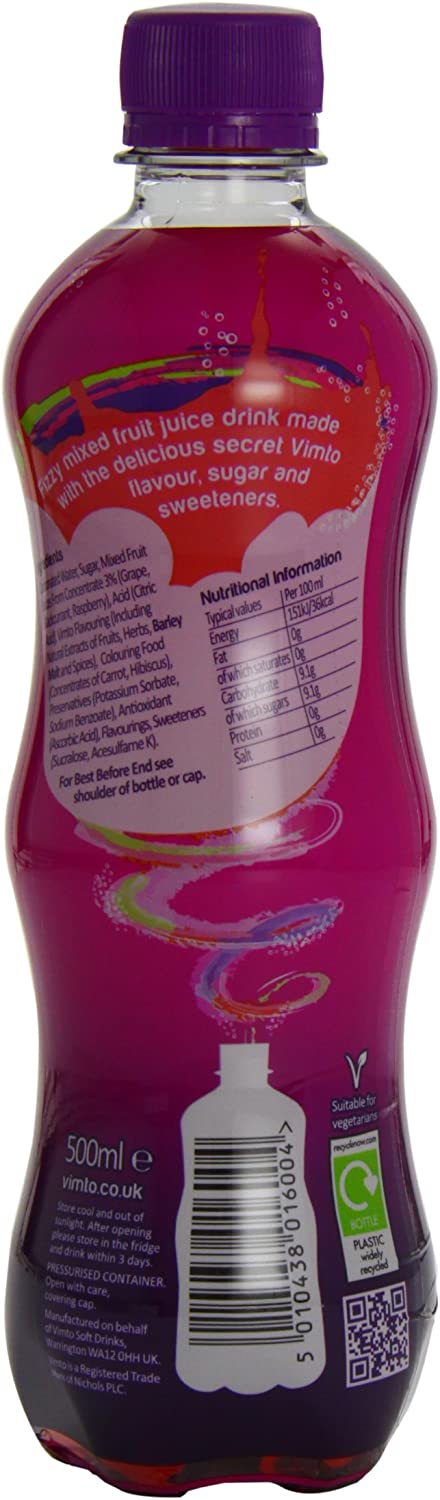 Vimto Original Fizzy 500 ml (Pack of 12)