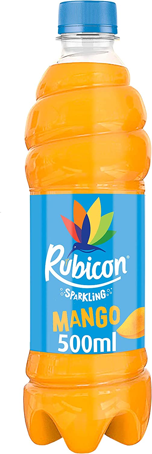 RUBICON Sparkling Mango, 500ml (Pack of 12)