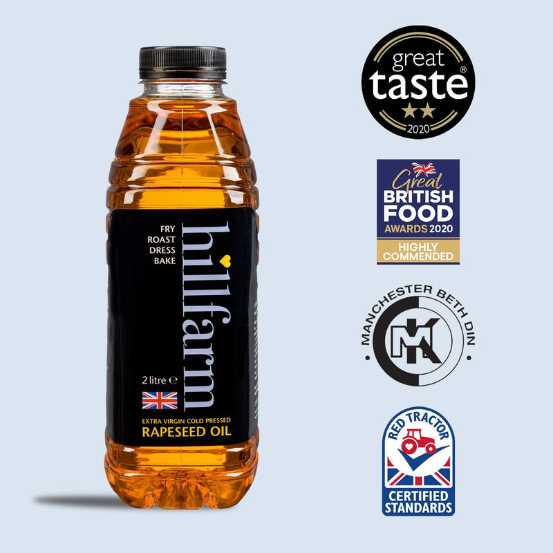 Hillfarm Extra Virgin Cold Pressed Rapeseed Oil Pack of 2L