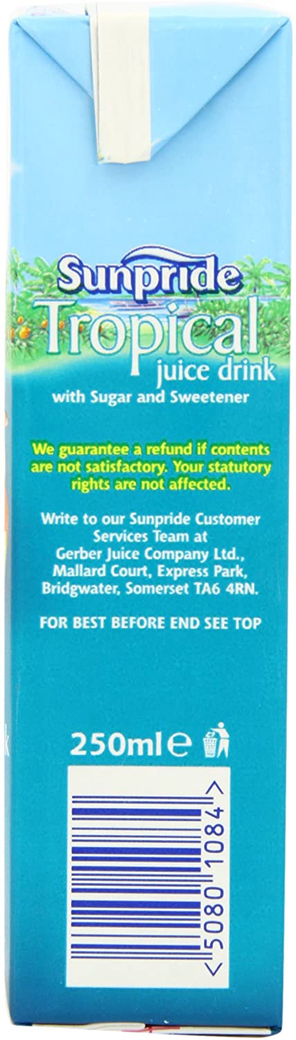 Sunpride Tropical Juice Drink 250ml (Pack of 24)