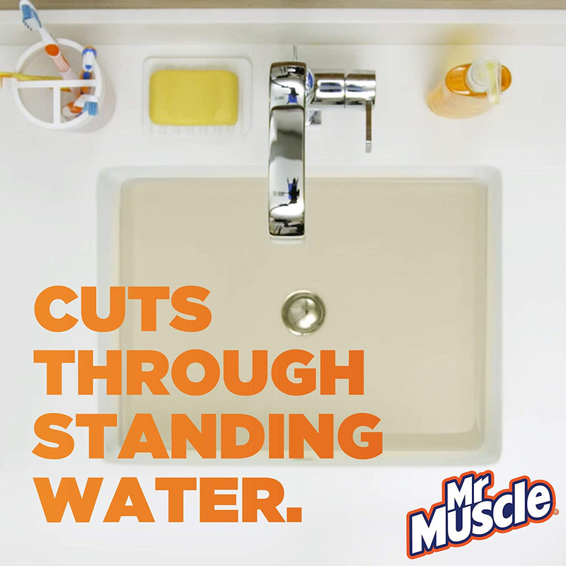 Mr Muscle Kitchen + Bathroom Drain Gel Pack of 2 x 1L