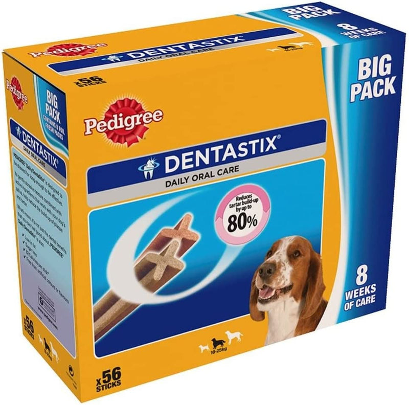 Pedigree Dentastix for Medium Dogs (56 per Pack - 1.44Kg)