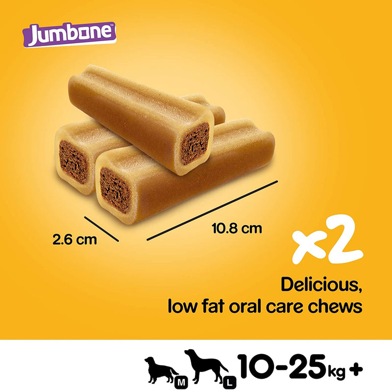 Pedigree Jumbone Medium Dog Low Fat Treats Beef & poultry 24 x 90gm